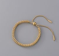 Fruit 304 Stainless Steel Titanium Steel 18K Gold Plated No Inlaid Bracelets In Bulk sku image 1