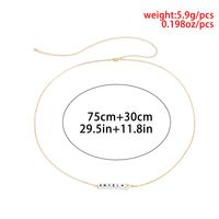 Simple Glass Small Flower Copper-clad Iron Waist Chain sku image 1