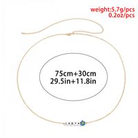 Simple Glass Small Flower Copper-clad Iron Waist Chain sku image 7