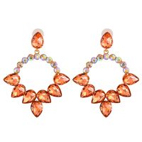 Fashion Diamond-studded Geometric Earrings sku image 3