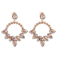 Fashion Diamond-studded Geometric Earrings sku image 4