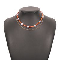 Bohemian Contrast Color Resin Beads Necklace sku image 8