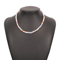 Bohemian Contrast Color Resin Beads Necklace sku image 18
