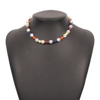 Bohemian Contrast Color Resin Beads Necklace sku image 10