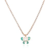 Fashion Claw Chain Butterfly Pendent Alloy Necklace sku image 2