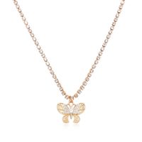 Fashion Claw Chain Butterfly Pendent Alloy Necklace sku image 5