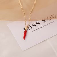 Fashion Heart 304 Stainless Steel Alloy Stoving Varnish 18K Gold Plated Women'S Necklace sku image 2