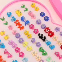 Fashion Color Small Rhinestones Earrings main image 3