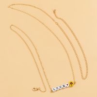 Simple Glass Small Flower Copper-clad Iron Waist Chain main image 5