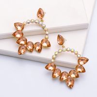 Fashion Diamond-studded Geometric Earrings main image 4