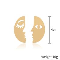 Exaggerated Style Eyelashes Eyes Abstract Face Earrings main image 5
