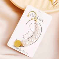 Korean Style Rear-hanging Pearl Non-pierced Long Ear Bone Clip main image 3