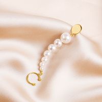 Korean Style Rear-hanging Pearl Non-pierced Long Ear Bone Clip main image 4