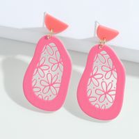 Fashion Geometric Color Flower Resin Earrings main image 6