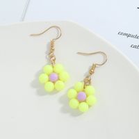 Ethnic Style Color Bead Flower Earrings main image 4