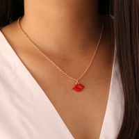 Fashion Heart 304 Stainless Steel Alloy Stoving Varnish 18K Gold Plated Women'S Necklace main image 3