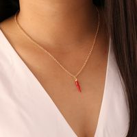 Fashion Heart 304 Stainless Steel Alloy Stoving Varnish 18K Gold Plated Women'S Necklace main image 5