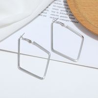 New Simple Metal Square Geometric Earrings main image 3