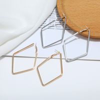 New Simple Metal Square Geometric Earrings main image 4