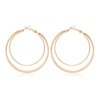 Simple Fashion Double-layer Circle Alloy Earrings main image 1