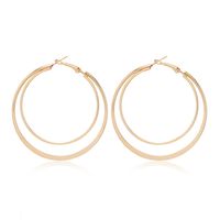 Simple Fashion Double-layer Circle Alloy Earrings main image 2