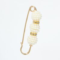 Simple Geometric Pearl Alloy Pin main image 6