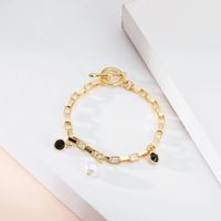 Bracelet En Alliage De Perles À Boucle Ot De Mode En Gros main image 3