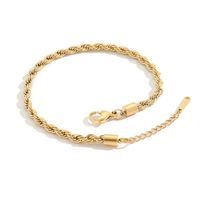 Fashion Flower 304 Stainless Steel Titanium Steel Plating No Inlaid 14K Gold Plated Women'S Anklet main image 5