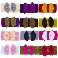Fashion Children's Solid Color Double-layer Bowknot Hairband main image 3