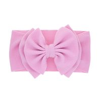 Fashion Children's Solid Color Double-layer Bowknot Hairband main image 2