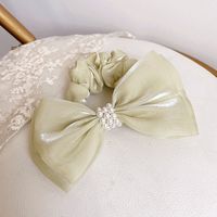 Korean Pearlescent Fabric Pearl Bow Knot Head Rope main image 5