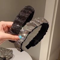 Retro Full Rhinestone Geometric Fold Headband main image 1