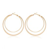 Simple Fashion Double-layer Circle Alloy Earrings sku image 1