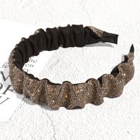 Retro Full Rhinestone Geometric Fold Headband sku image 8