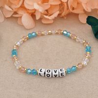 Pulsera De Acrílico Con Letras De Cristal De Estilo Étnico Al Por Mayor sku image 16