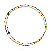 Bohemian Style Color Rice Bead Necklace sku image 1