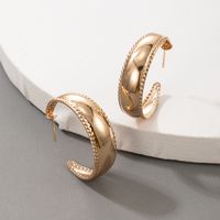 Bijoux Nihaojewelry En Gros De Nouvelles Boucles D&#39;oreilles Géométriques En Forme De C main image 3