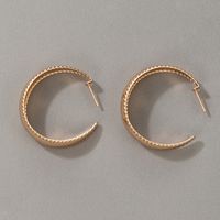 Bijoux Nihaojewelry En Gros De Nouvelles Boucles D&#39;oreilles Géométriques En Forme De C main image 5