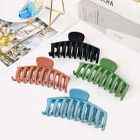 Fashion Morandi Color Frosted Plate Hair Clip main image 1