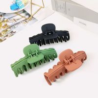 Fashion Morandi Color Frosted Plate Hair Clip main image 3