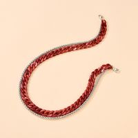 Retro Style Solid Color Chain Acrylic Necklace main image 4