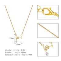 Simple Style Wine Glass Pour Alloy Inlaid Diamond Necklace main image 1