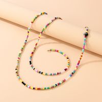 Bohemian Style Color Rice Bead Necklace main image 4