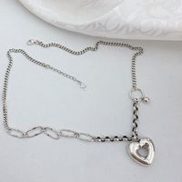 Korean Style Hollow Heart Clavicle Chain Necklace main image 3