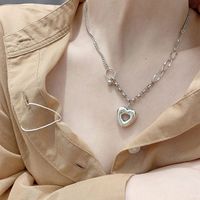 Korean Style Hollow Heart Clavicle Chain Necklace main image 4