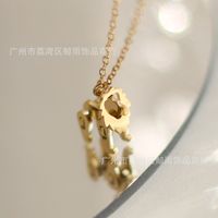 Cute Animal Titanium Steel Necklace main image 4