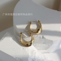 Korean Geometric Rotating Titanium Steel Earrings main image 4
