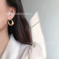 Korean Geometric Rotating Titanium Steel Earrings main image 5