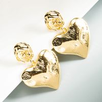 Retro Geometric Heart-shaped Earrings main image 5