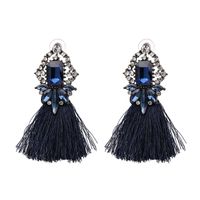 Fashion Retro Glass Tassel Earrings main image 4